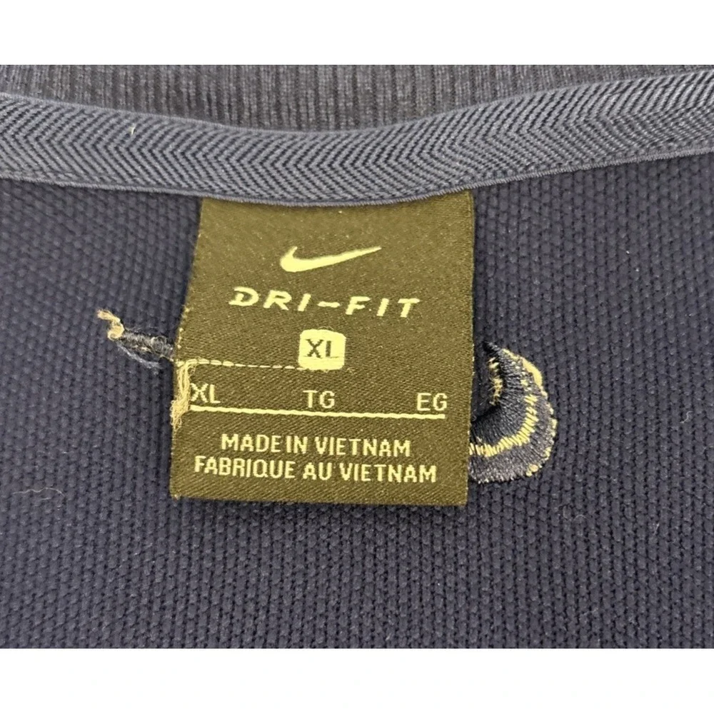 NIKE Men's Size XL Golf Dri-Fit Sweater Vest Blue AV5225-492